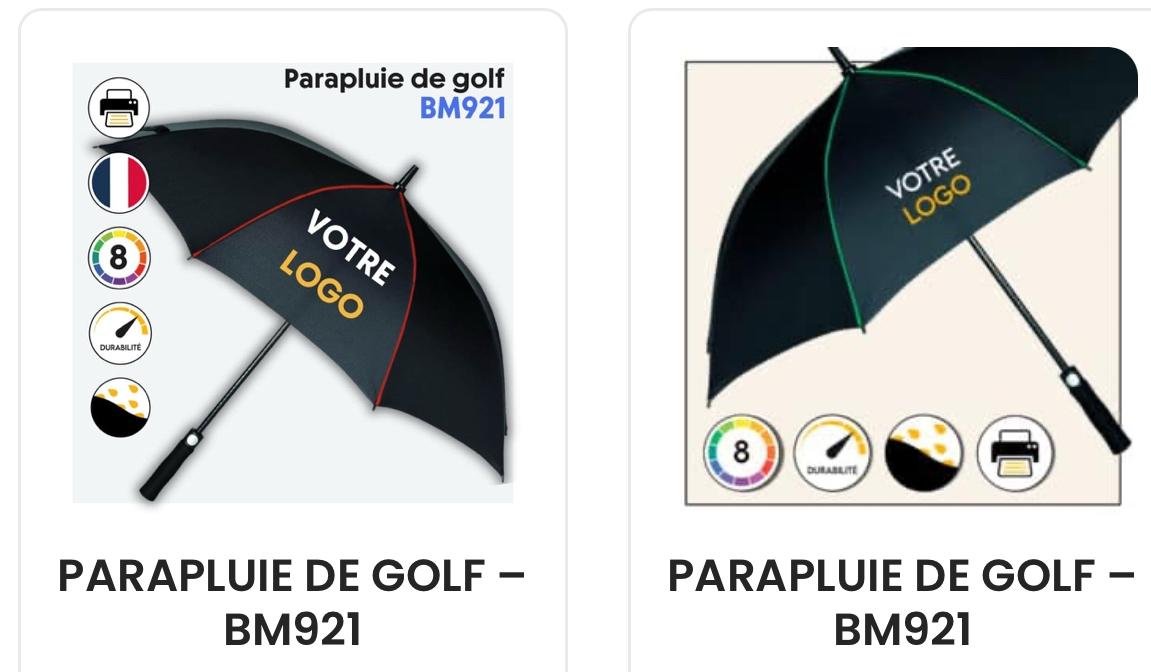 Parapluie golf BM921 – Sans logo